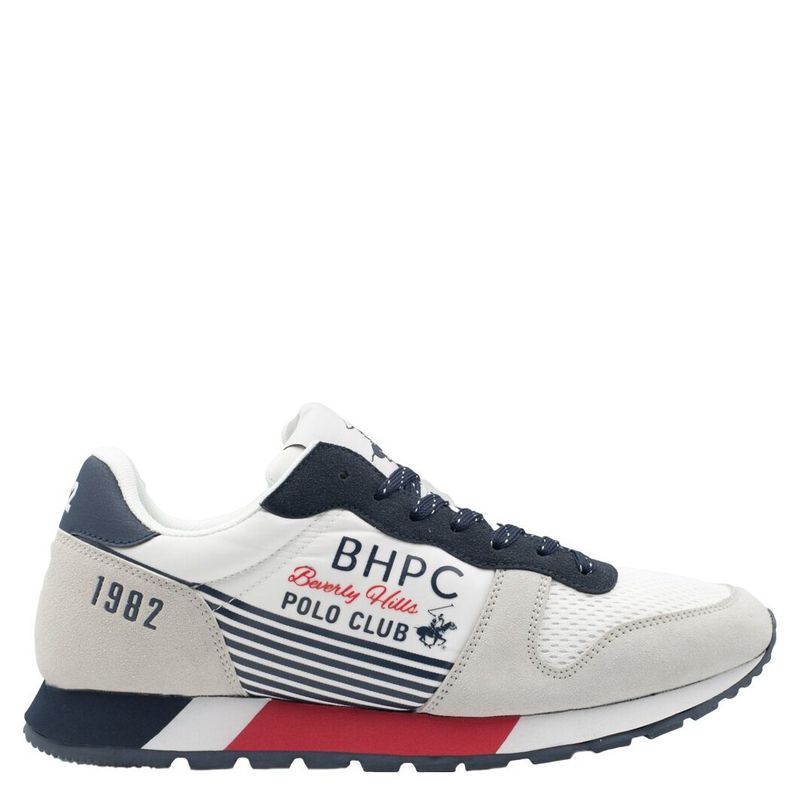 BEVERLY HILLS POLO CLUB - Zapatilla Urbana Hombre Insignia Blanca