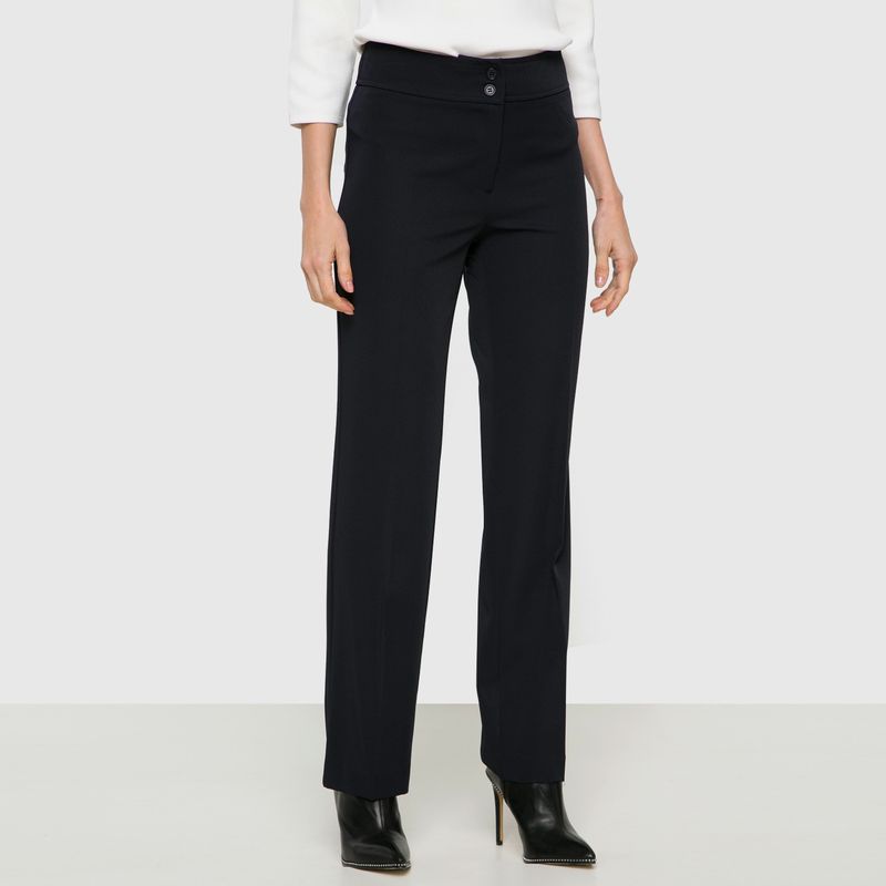 S COCCI - Pantalón Recto Tiro Alto Cocci Mujer Estilo Casual