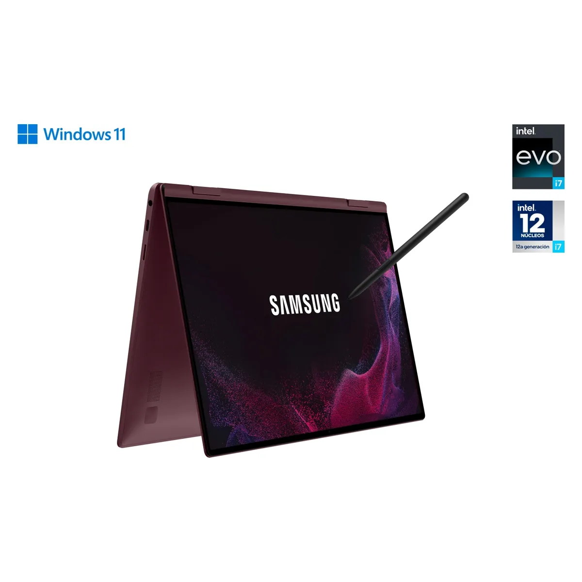 SAMSUNG - Galaxy Book2 Pro 360 I7 1260P 12va 16GB RAM 512GB SSD 13.3" 360 TOUCH CON S PEN Windows 11