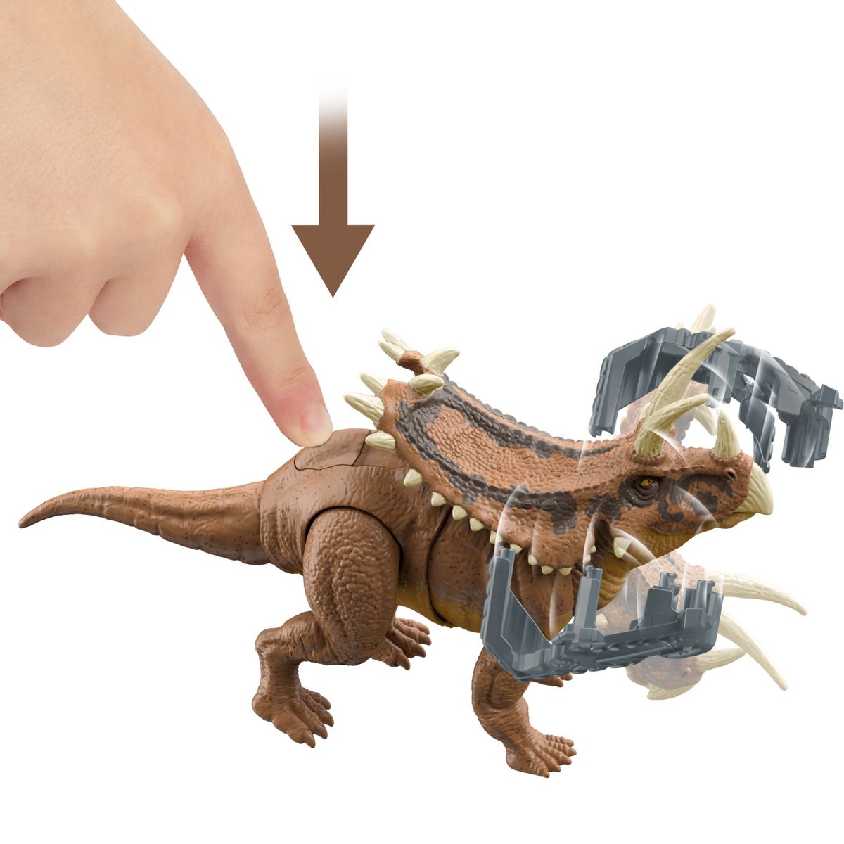 JURASSIC WORLD - Jurassic World Figura De Animal Pentaceratops, Dinosaurio Mordida Masiva 3683X2159X9208