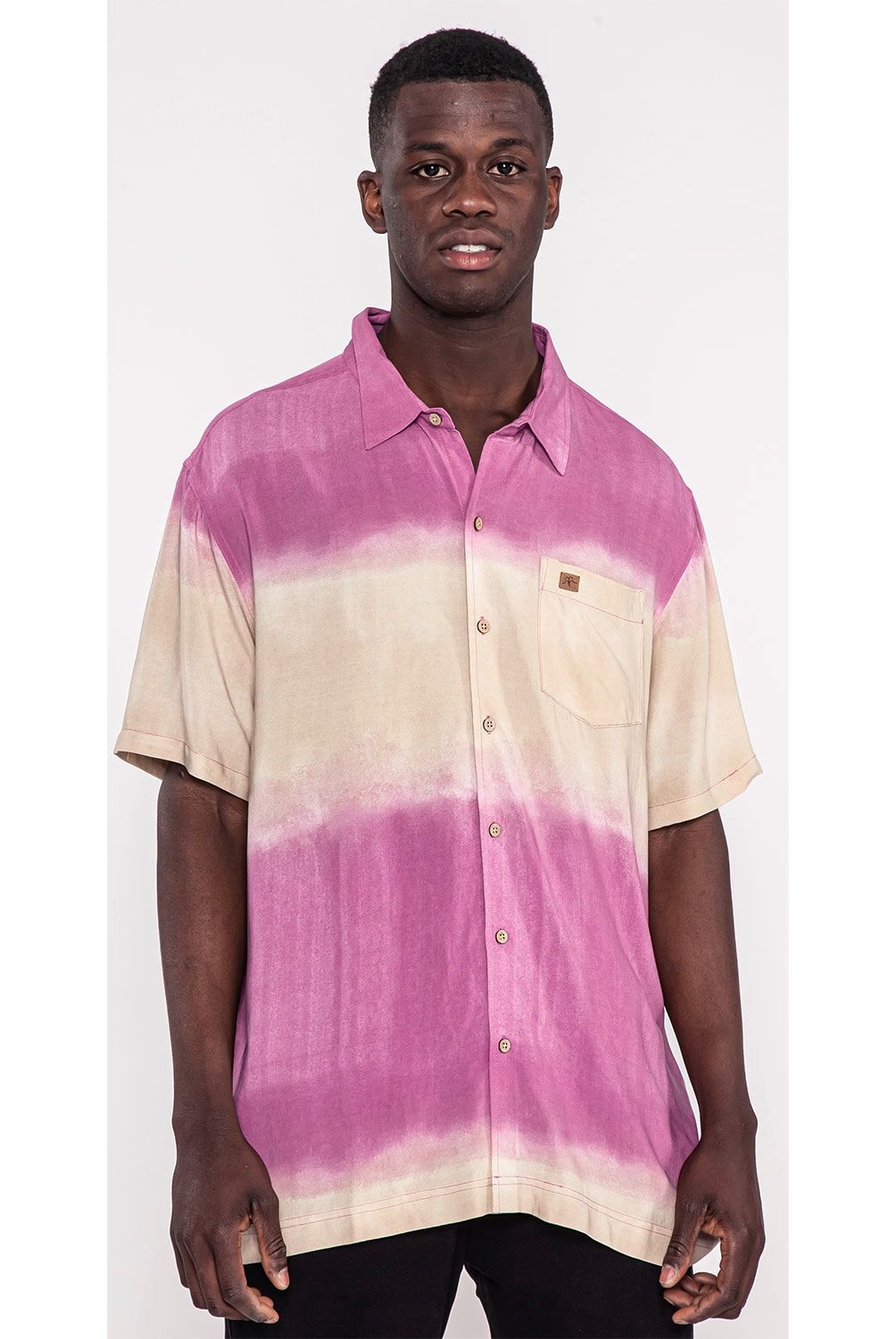 KAYA UNITE - Camisa Casual Manga Corta Viscosa Hombre Kaya Unite