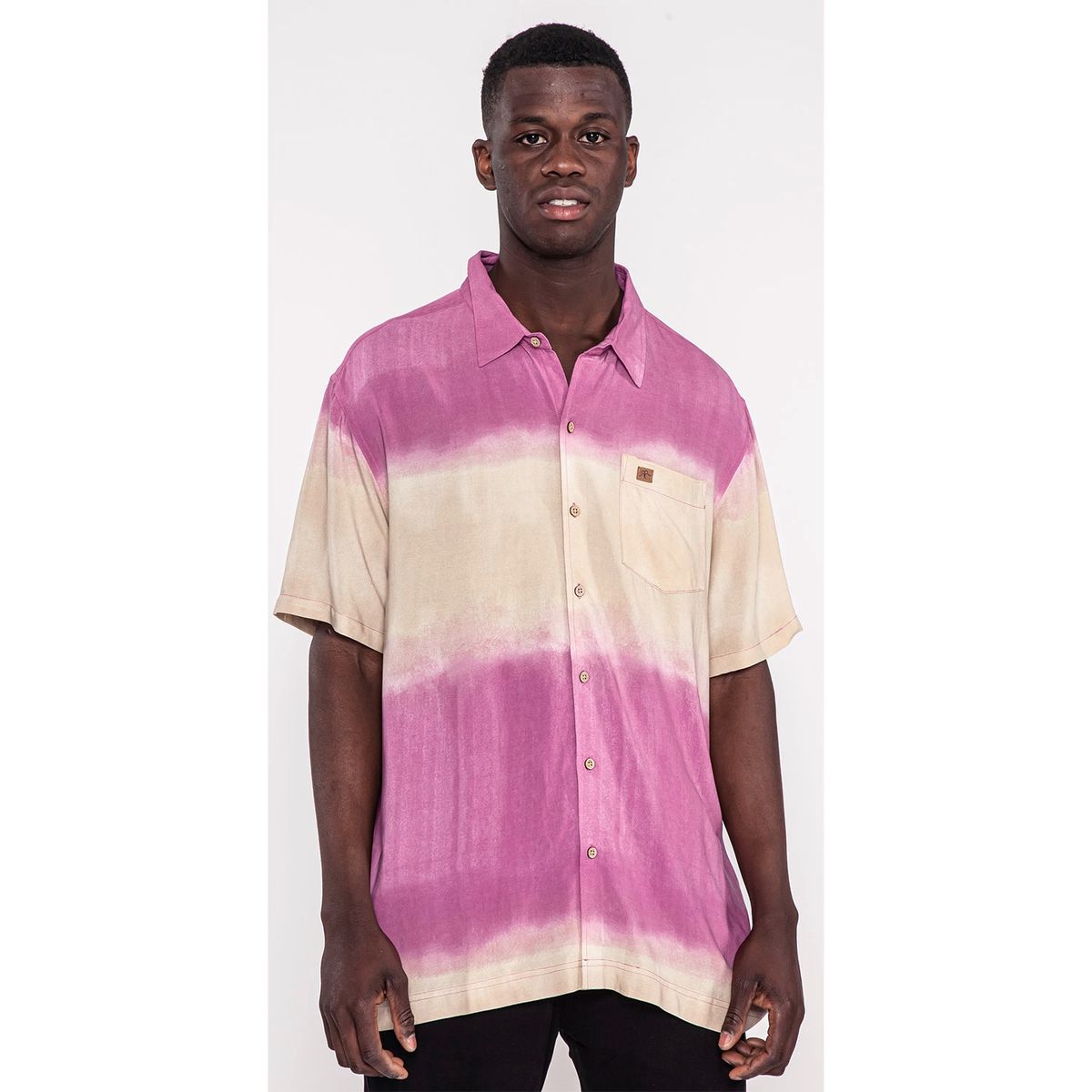 KAYA UNITE - Camisa Casual Manga Corta Viscosa Hombre Kaya Unite