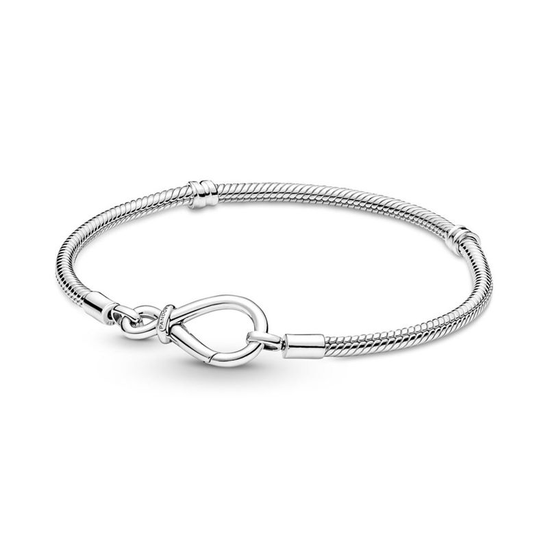 PANDORA - Brazalete Cadena De Serpiente Nudo Infinito Mujer Pandora