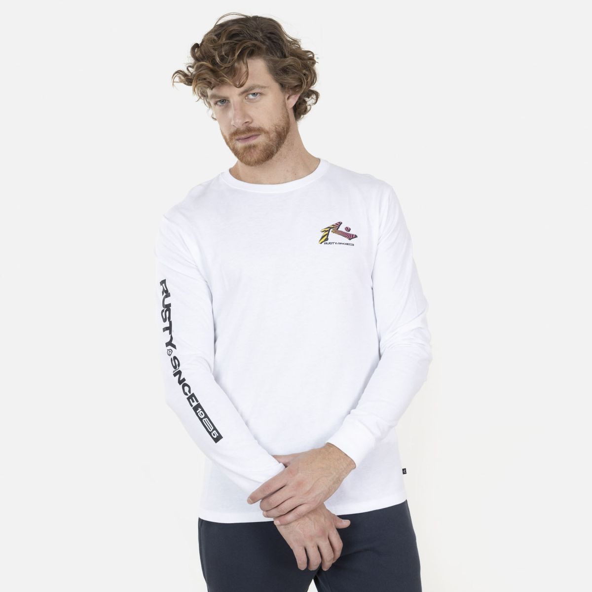 RUSTY - Polera manga larga hombre