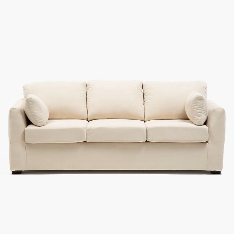 Sofa 3 Cuerpos Texas Velvet Beige