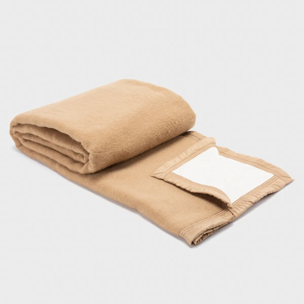 MICA - Frazada De Lana King Mica Escocés Camel 260X220 Cm