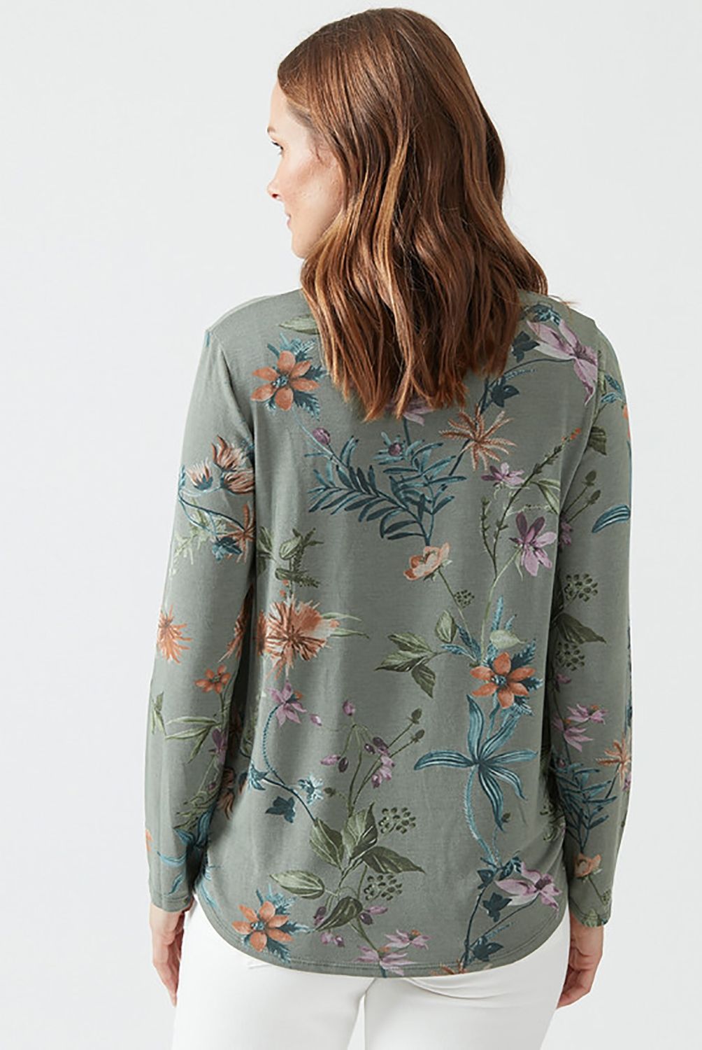 PRIVILEGE - Polera Cuello Alto Estampada