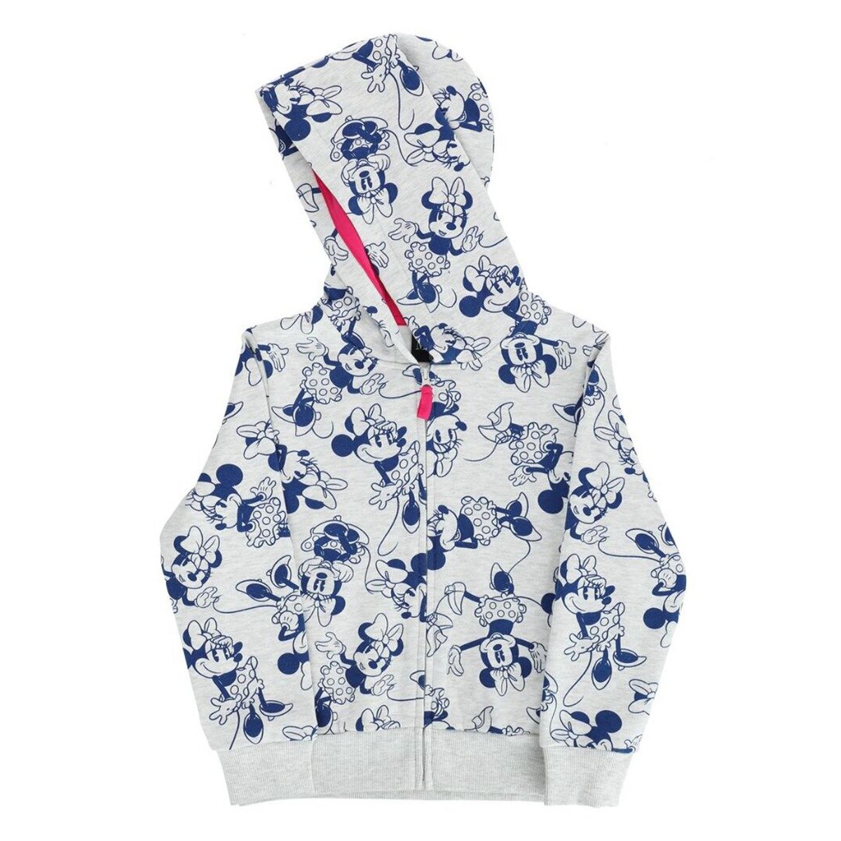 DISNEY - Polerón Abierto Niña Minnie Gris Disney