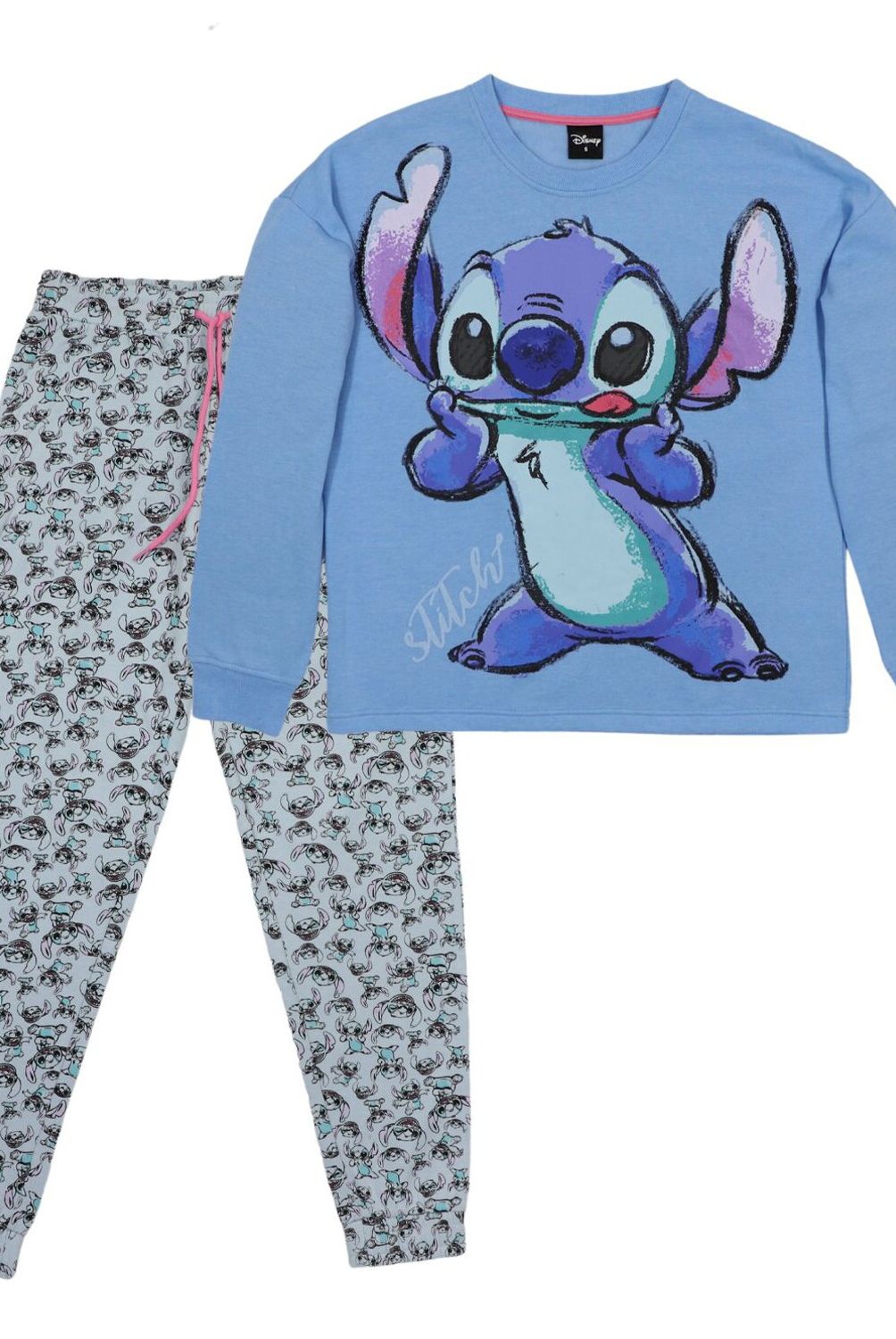 DISNEY - Pijama Ll Mujer Stitch Azul Disney