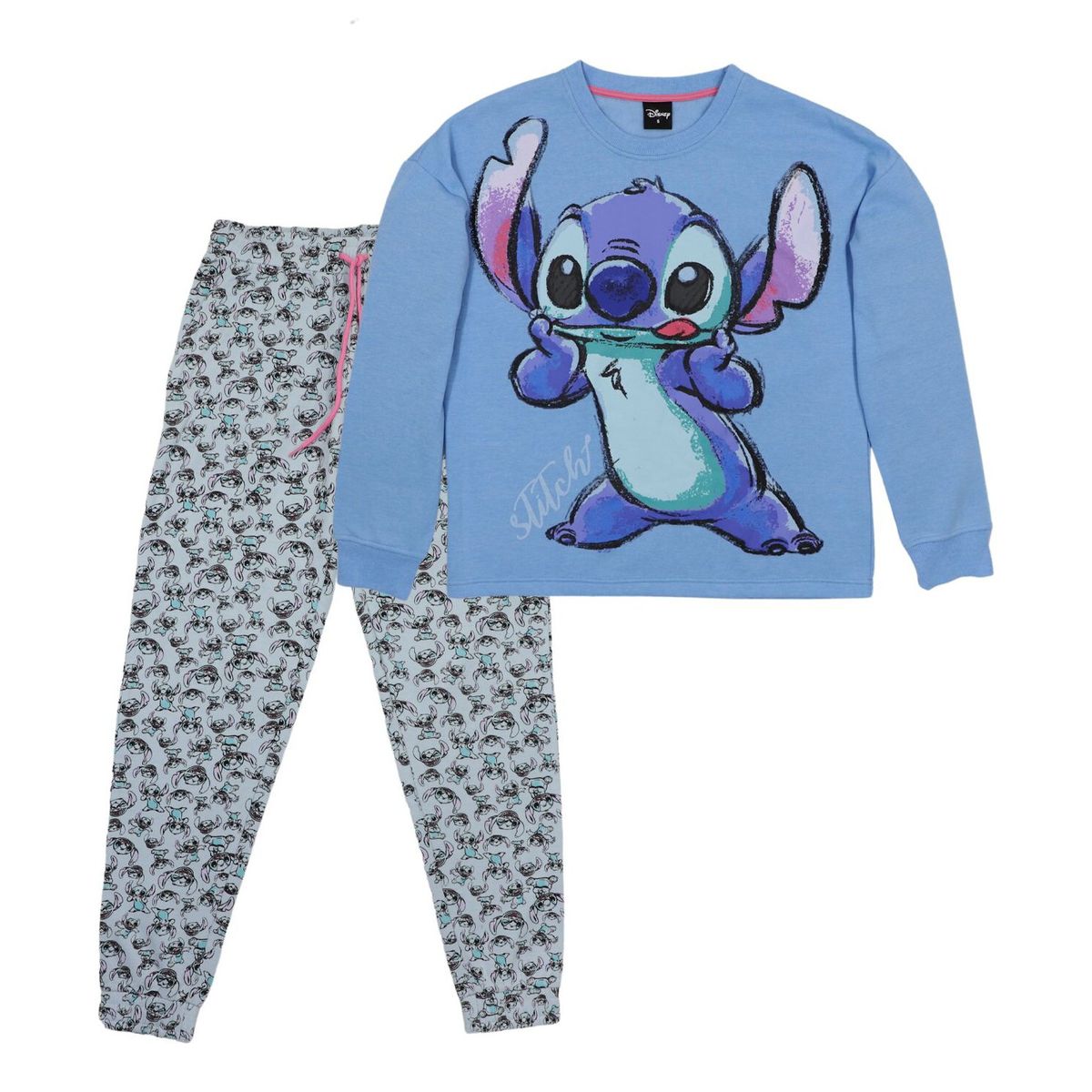 DISNEY - Pijama Ll Mujer Stitch Azul Disney