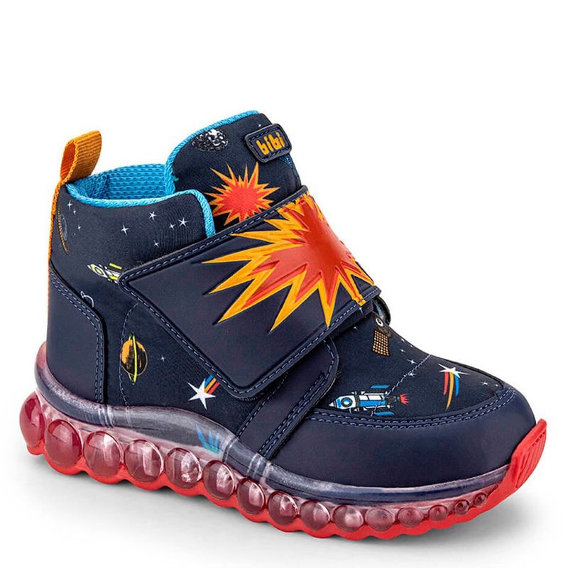 BIBI - Zapatilla Urbana Infantil Luces Space Dinosaurios