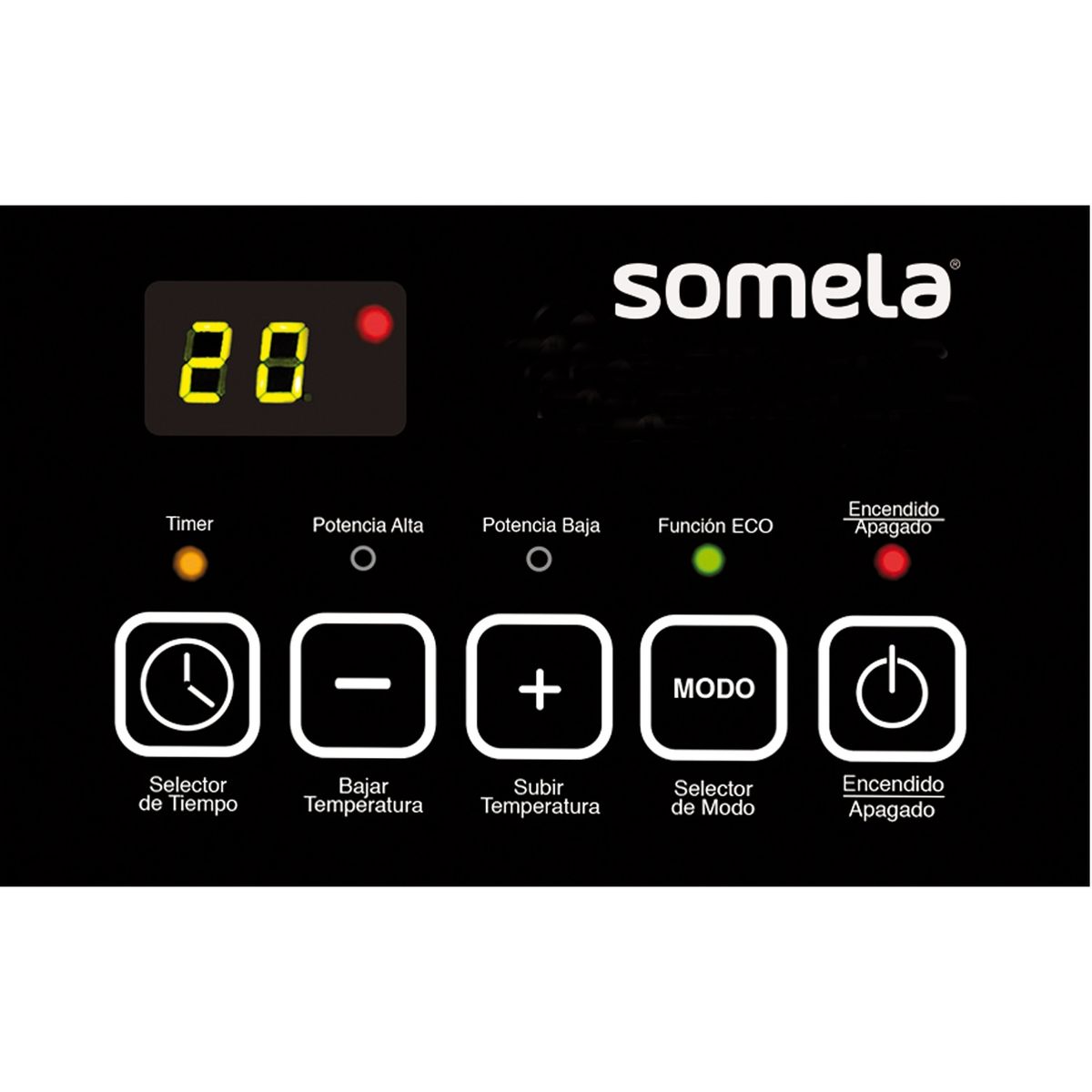 SOMELA - Estufa Infrared Statto Ptc Led 5000 Somela