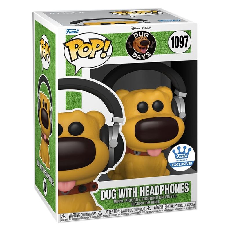 Funko - Funko Pop Disney - Dug con Audifonos Funko Shop Ex