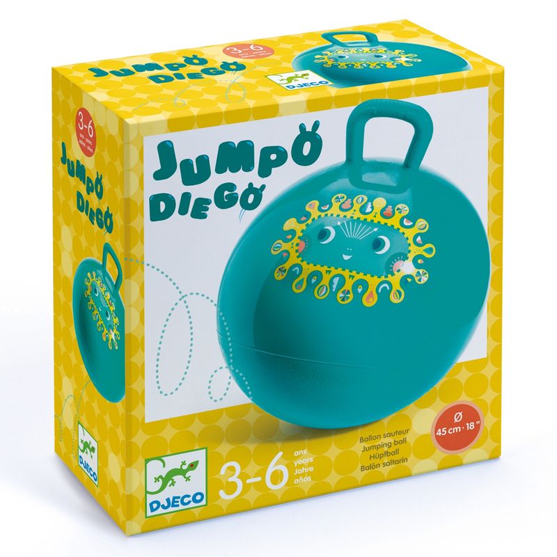 DJECO - Djeco Pelota Saltarina Grande Jumpo Diego