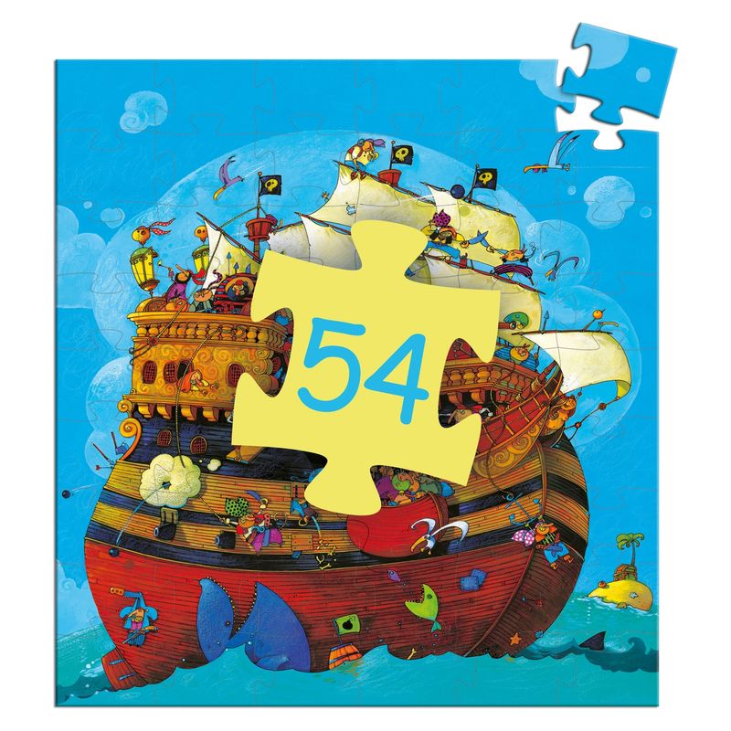 DJECO - Puzzle Barco Barbarossa 54 Piezas Djeco