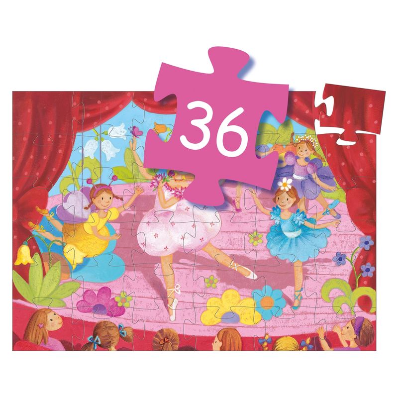 DJECO - Puzzle Bailarina 36 Piezas Djeco