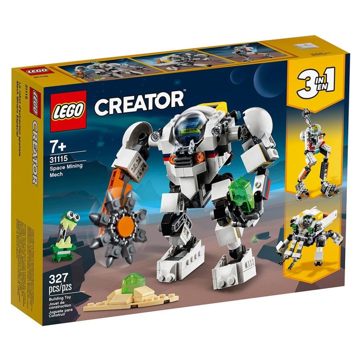 LEGO - Lego Creator 3 En 1 Meca Minero Espacial #31115