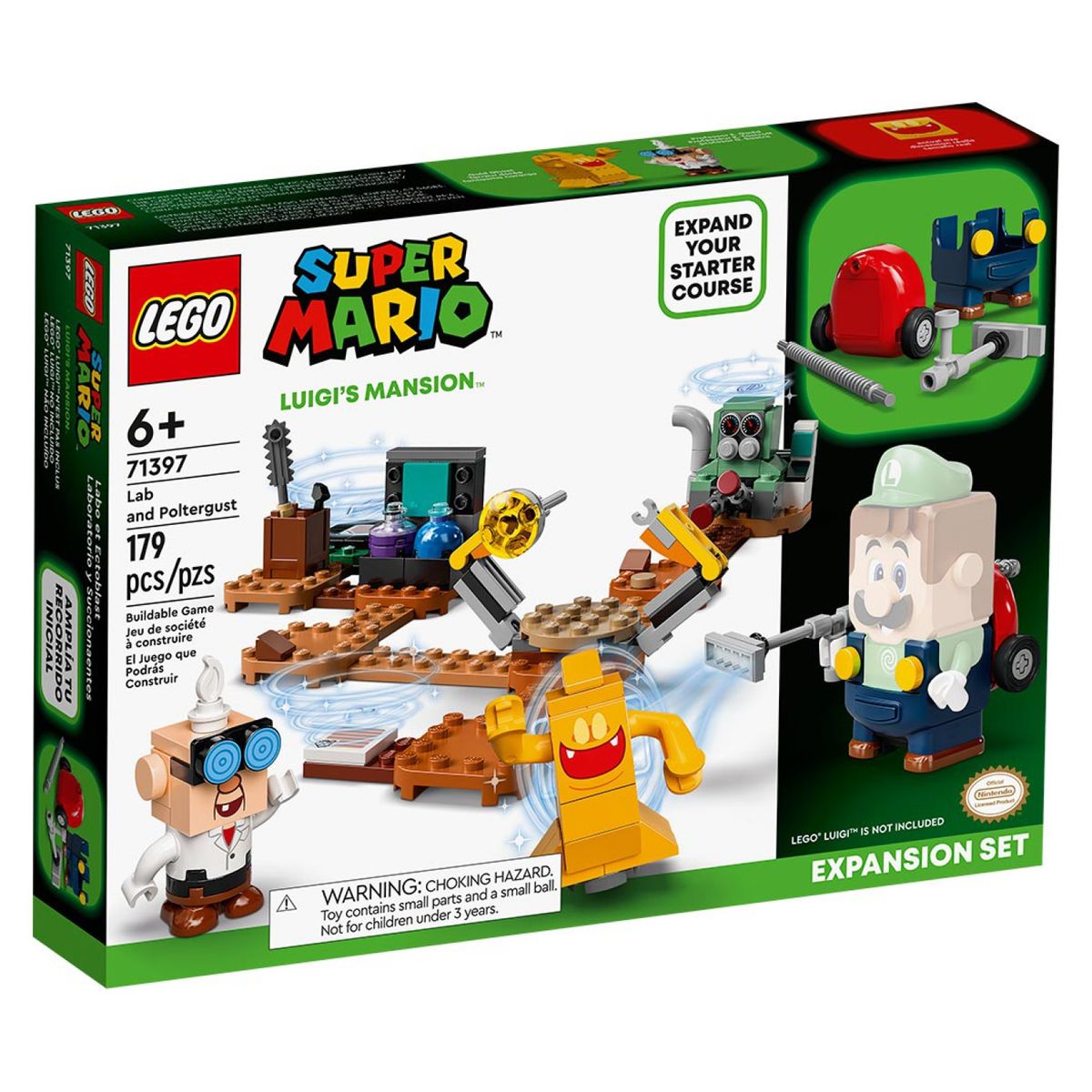 LEGO - Super Mario Laboratorio Y Succionantes Luigi Mansión Lego