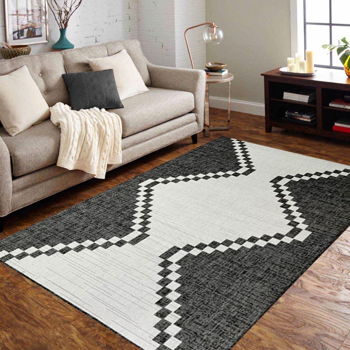 IDETEX - Alfombra Sisal Atenea Negro Idetex