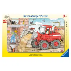 RAVENSBURGER - Puzzle Enmarcado Excavadora