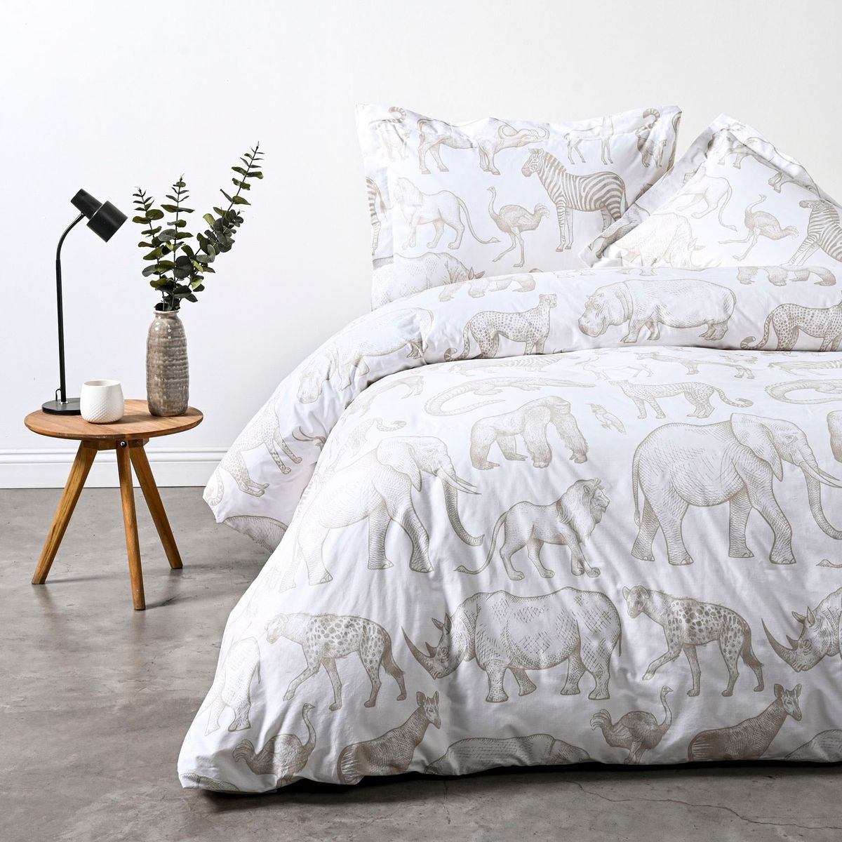 ELEMENTS & CO - Funda de Plumón Estampada 200 Hilos Sabannah Elements & Co