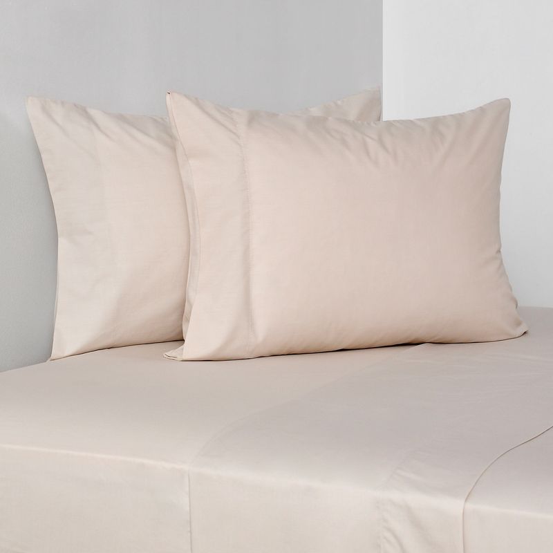 ELEMENT & CO - Juego de Sábanas 180 Hilos Liso Taupe