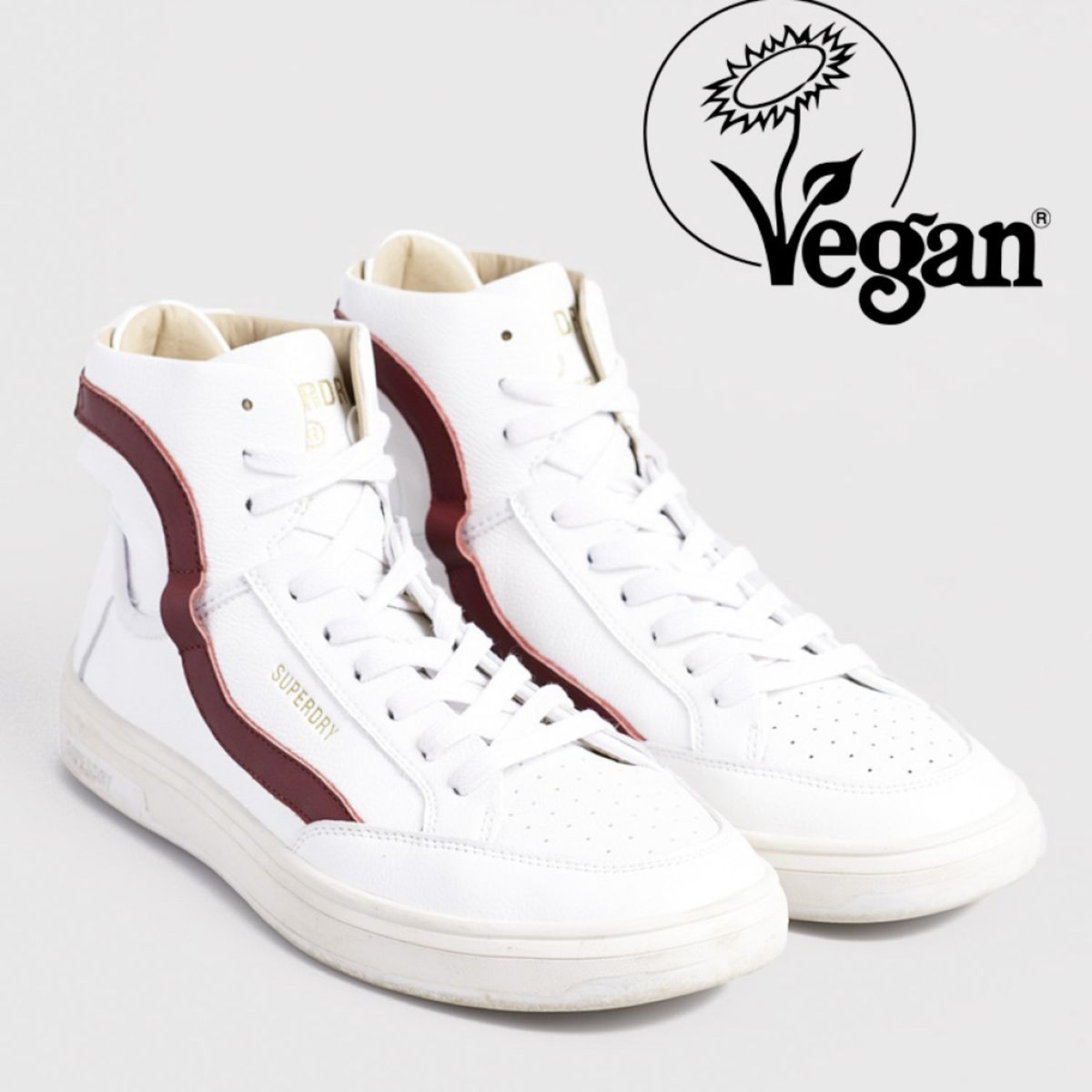 SUPERDRY - Zapatilla Urbana Cuero Hombre Blanco Superdry