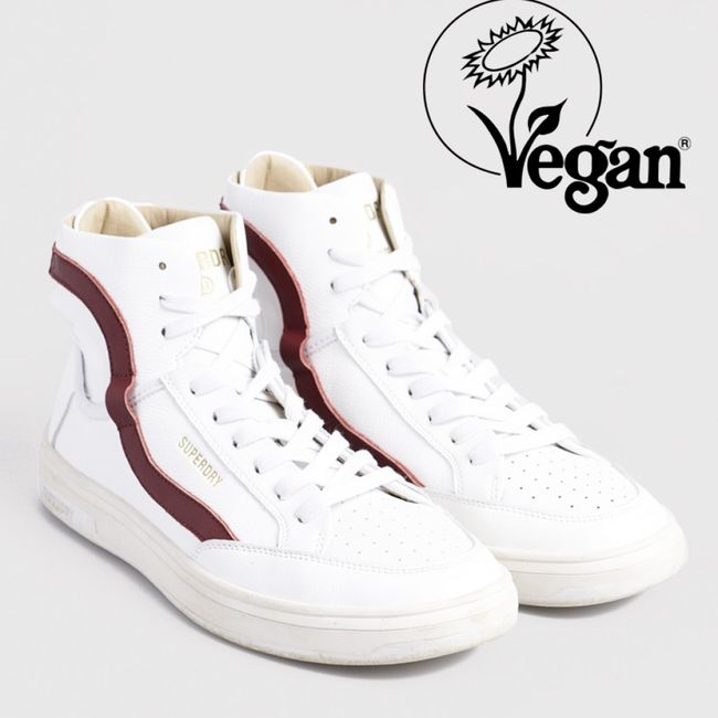 SUPERDRY - Zapatilla Urbana Cuero Hombre Blanco Superdry