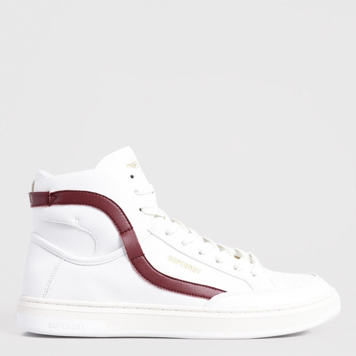 SUPERDRY - Zapatilla Urbana Cuero Hombre Blanco Superdry