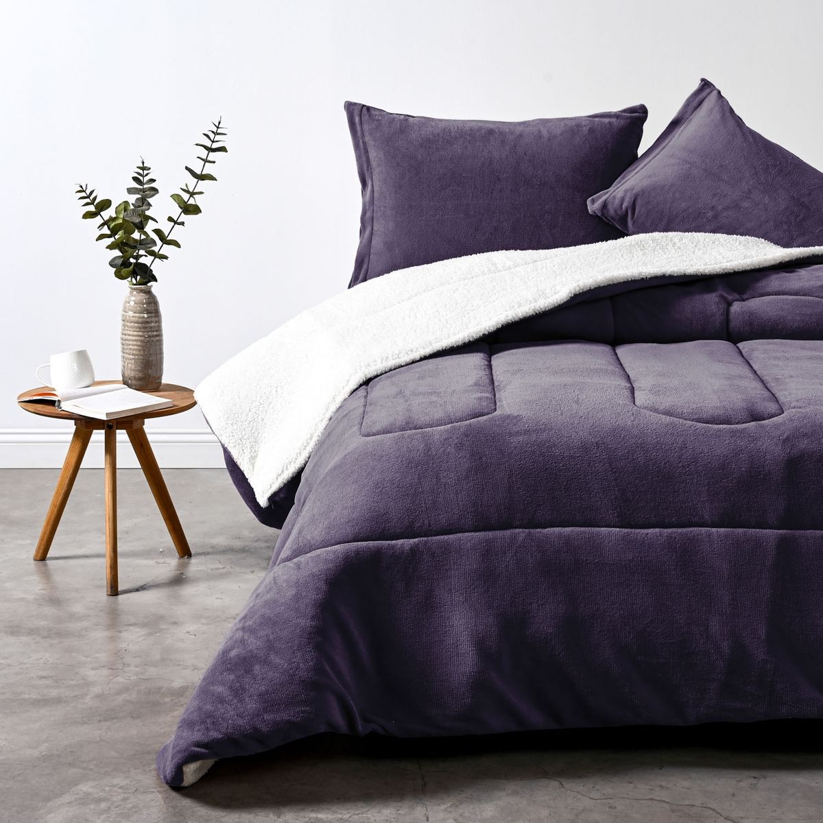 AMERICAN FAMILY - Plumón Sherpa Coral Morado American Family