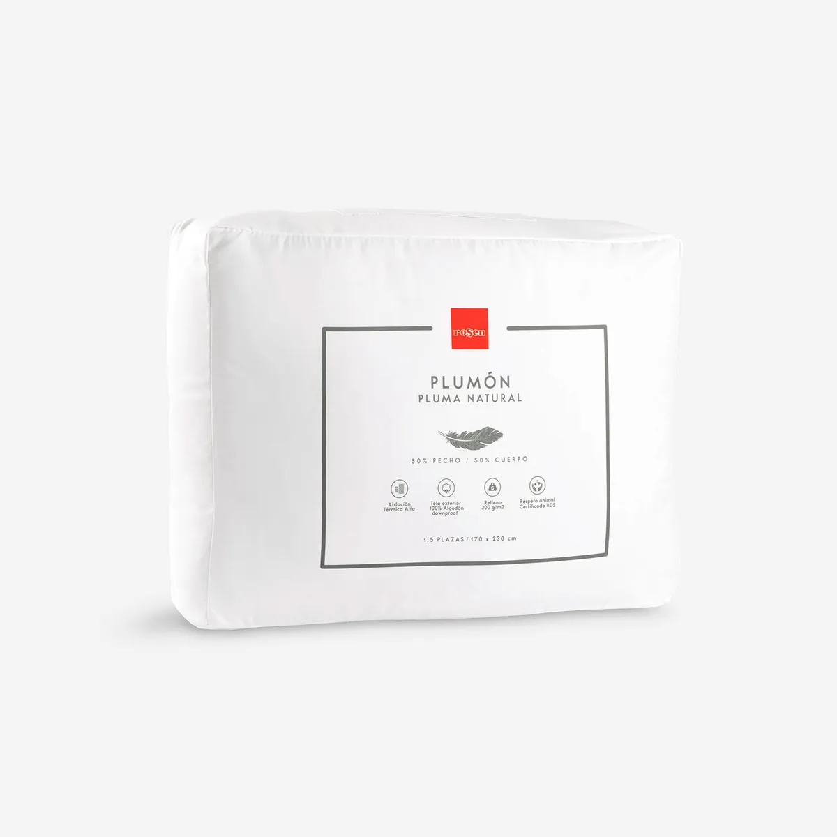 ROSEN - Plumón de Pluma Natural 50% Pecho Rosen