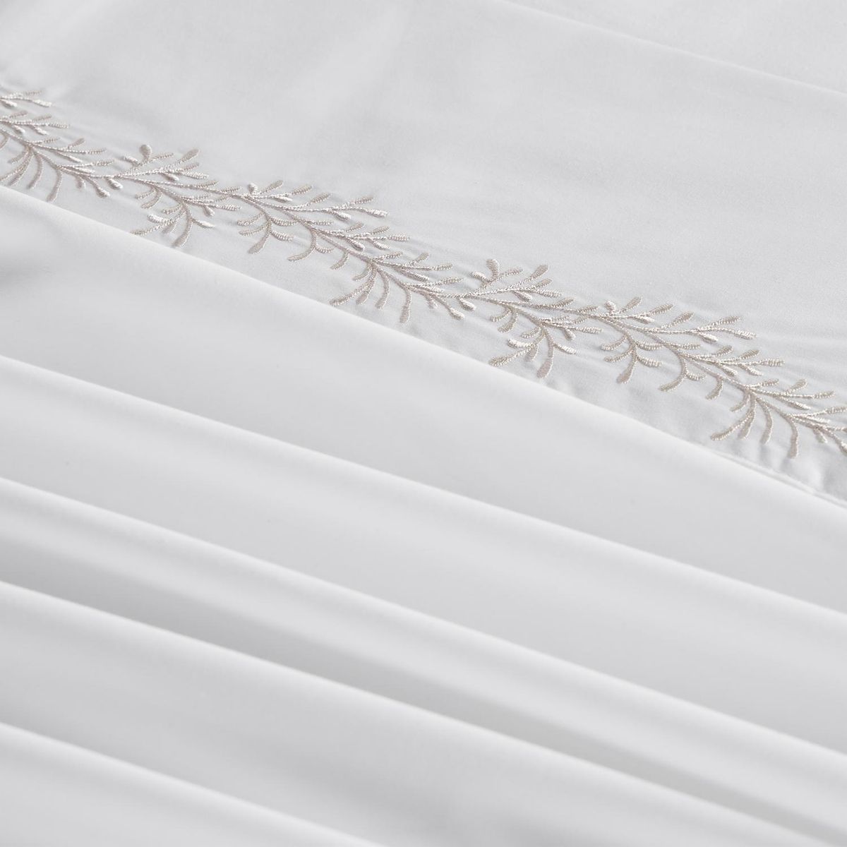 ROSEN - Juego de Sábanas 220 Hilos Bordada Botánica Rosen