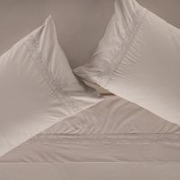 Juego de Sábanas 220 Hilos Bordada Botánica Natural