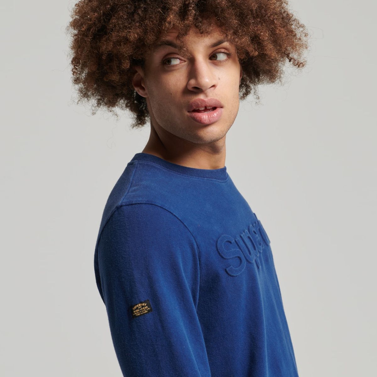 SUPERDRY - Superdry Polera Manga Larga Algodón Hombre