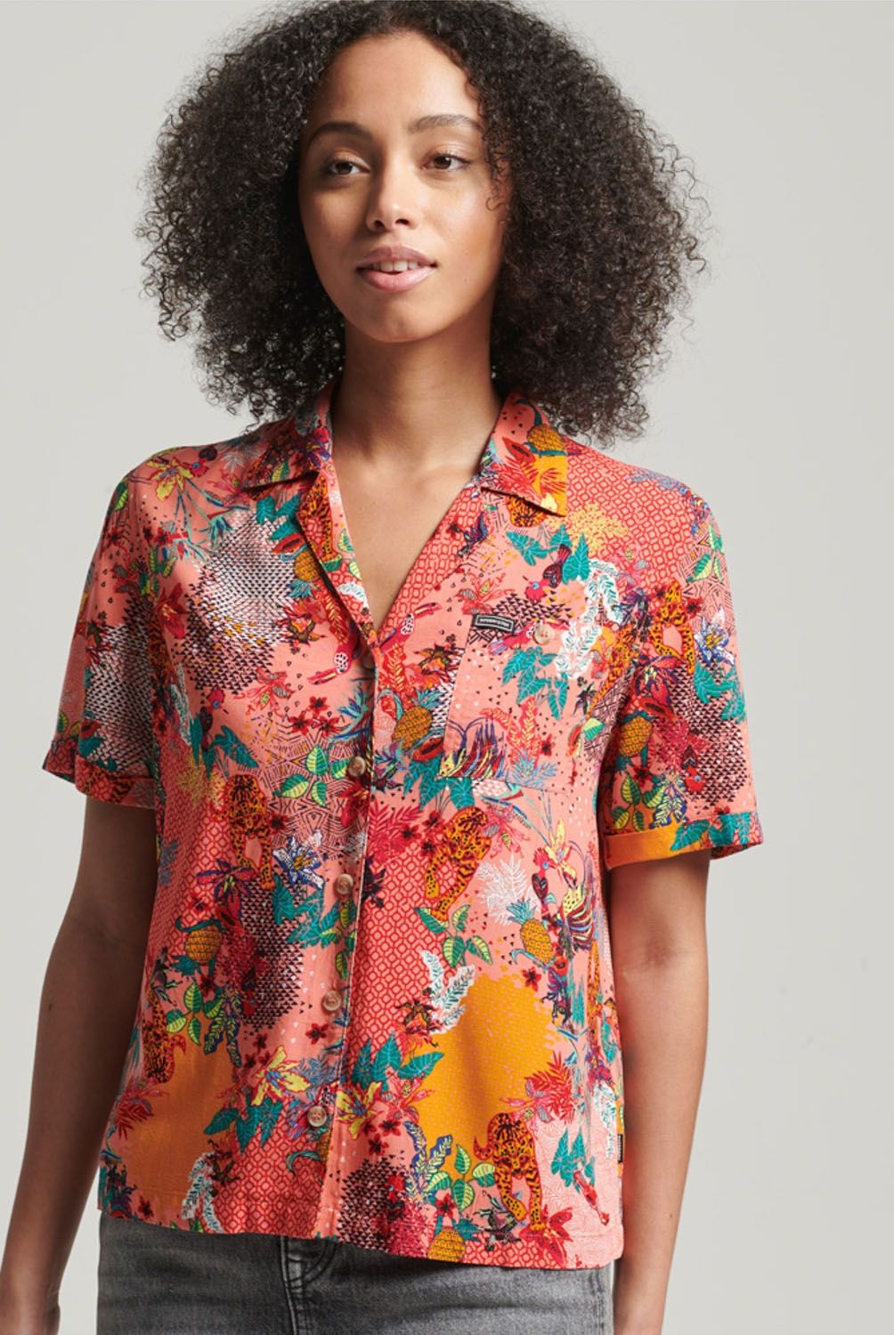 SUPERDRY - Superdry Camisa Manga Corta Mujer
