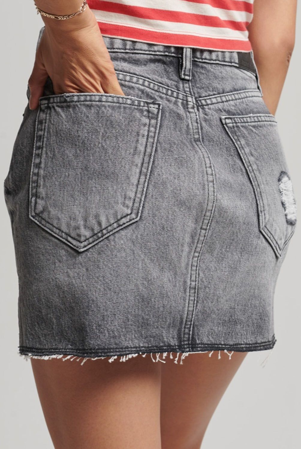 SUPERDRY - Superdry Minifalda Vaquera Retro Mujer