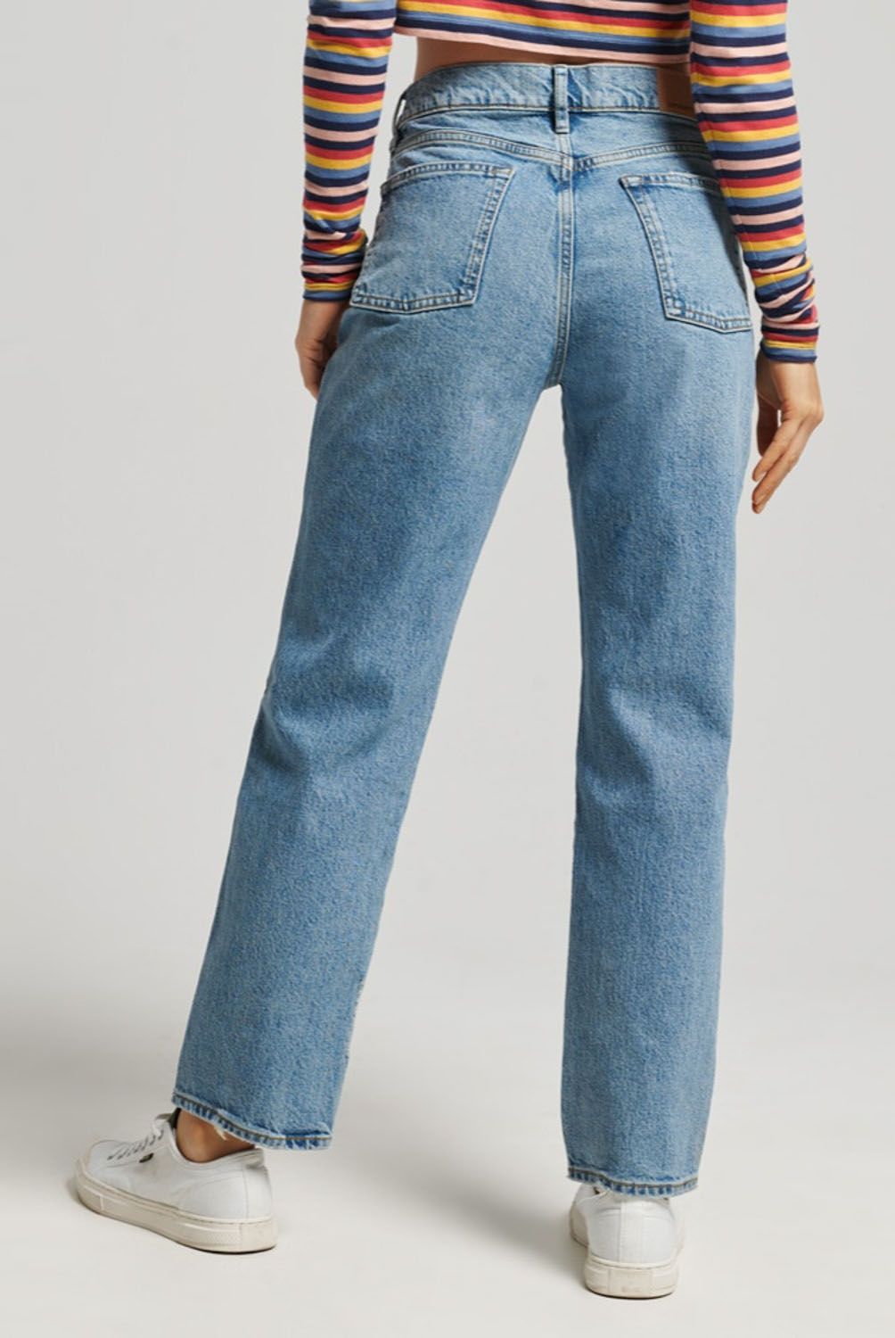 SUPERDRY - Superdry Jeans Straight De Talle Alto Mujer