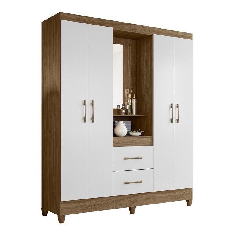 ROCH LTDA - Closet Roch Niteroi M-806 Natural Blanco