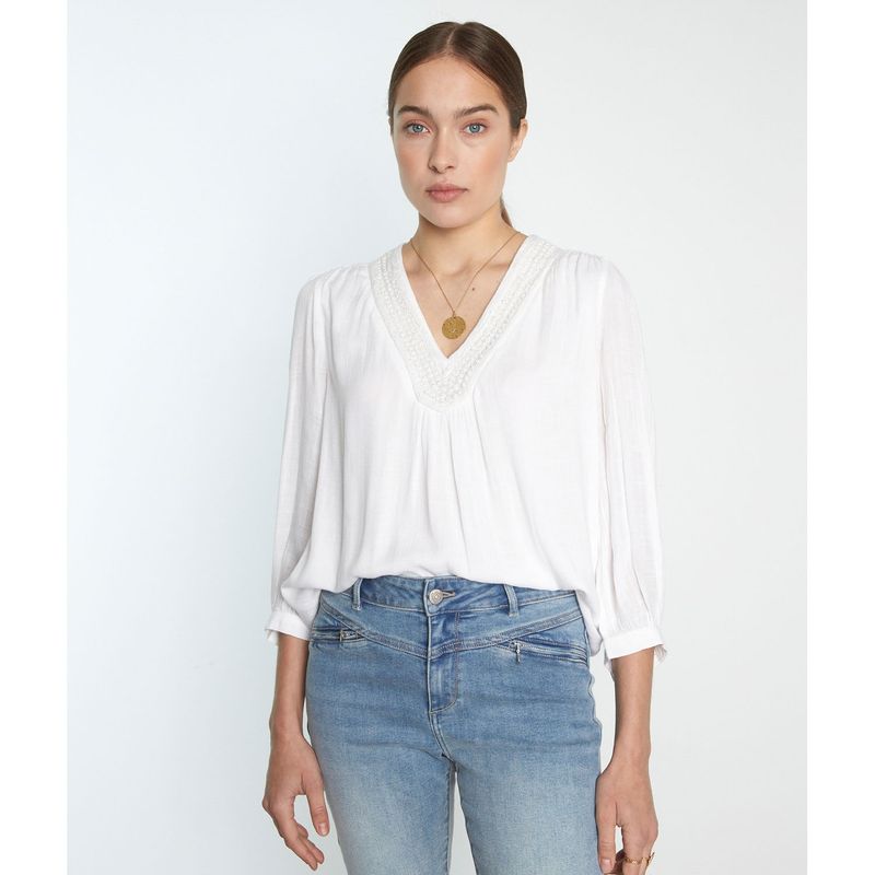 MAISON 123 - Blusa Manga 3/4 Mujer Maison 123