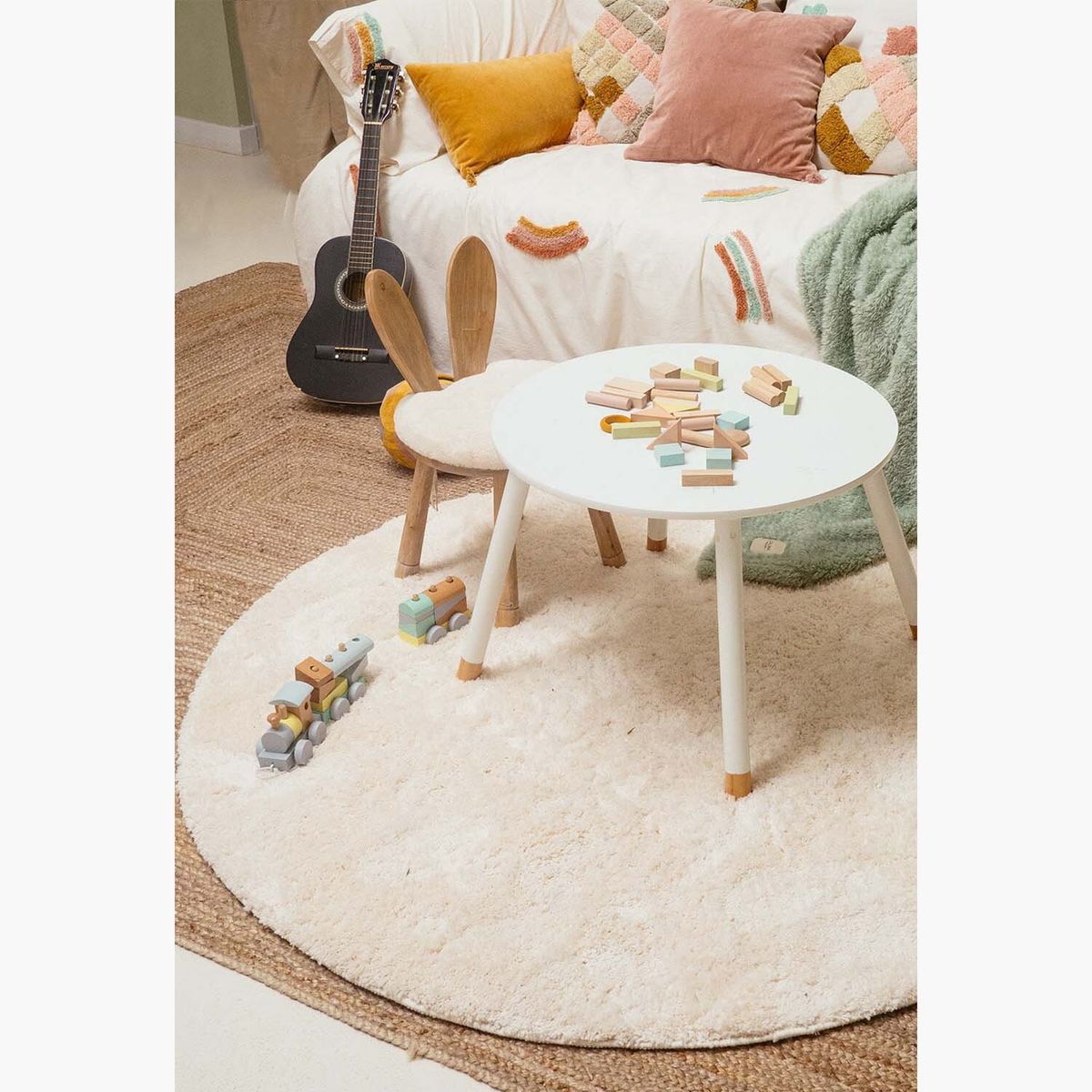 CALMA HOUSE - Alfombra Redonda Zeus Crudo D150