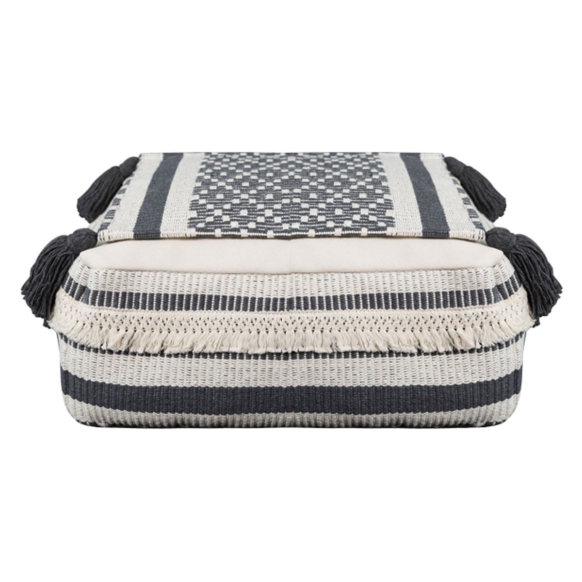 RELAN - Pouf Cubo Bajo Flecos / Pouf Relan