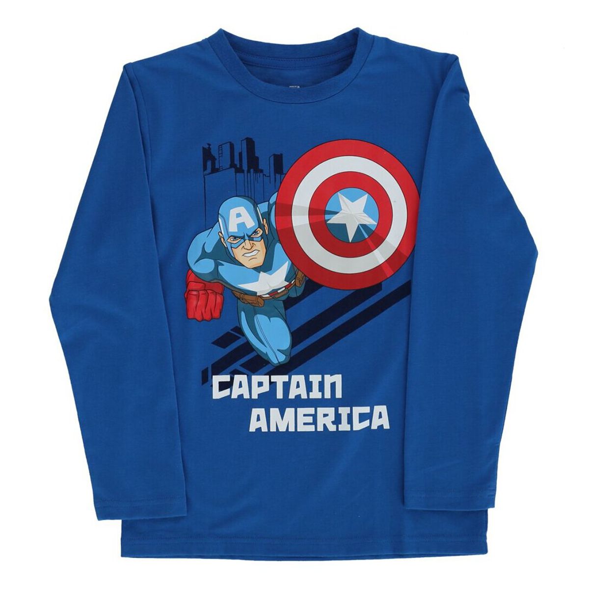 MARVEL - Polera Niño Capitan America Azul Marvel