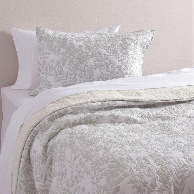 FABRICS - Cubrecama Quilt Jacquard Sherpa Hierbas