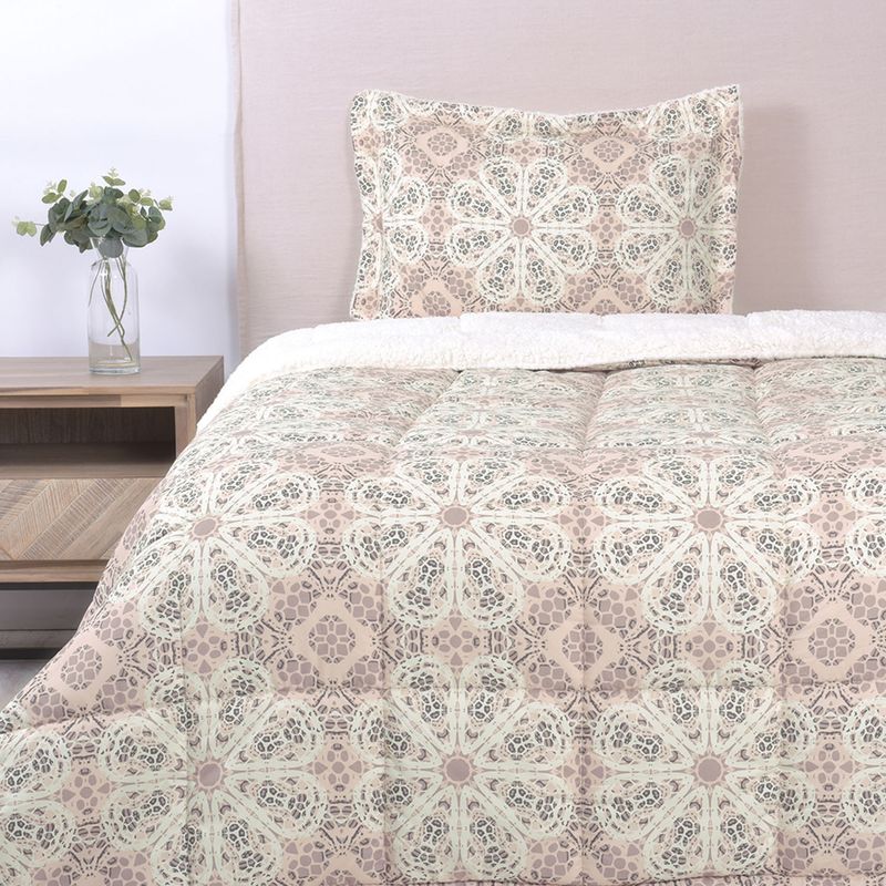 SOHOME - Plumón Estampado Sherpa Sakura