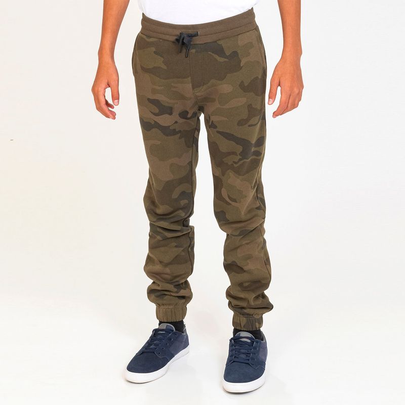 POLEMIC - Polemic Pantalón Buzo Camuflado Algodón Afranelado Tiro Medio Niño
