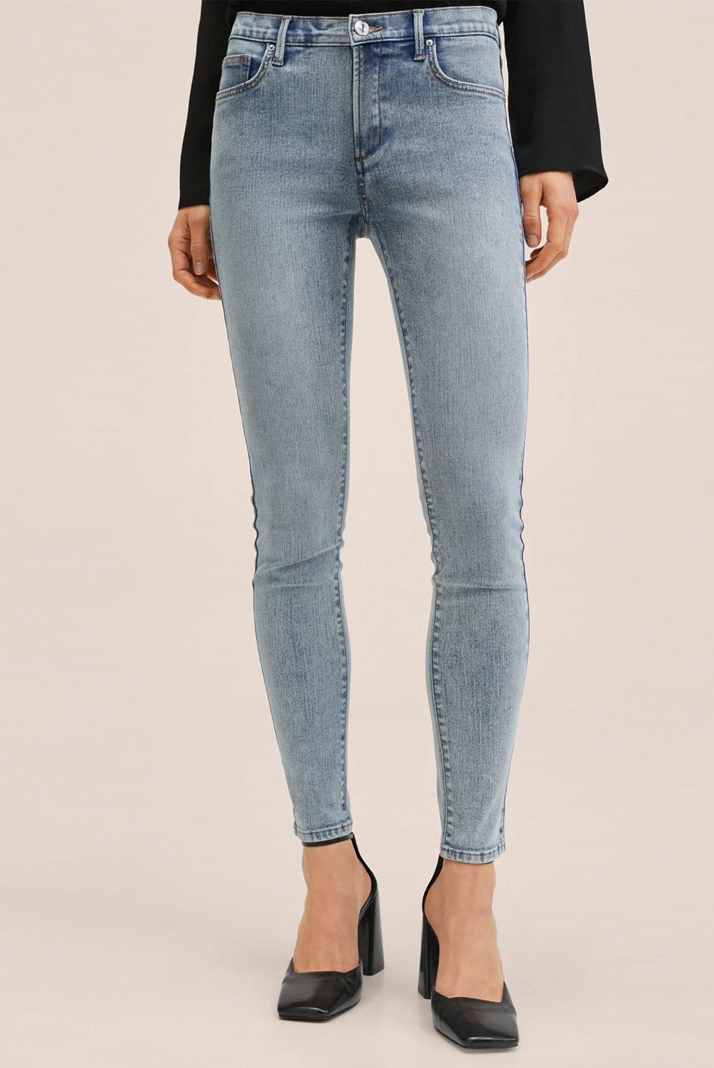 MANGO - Jeans Skinny Elsa Tiro Medio Mango