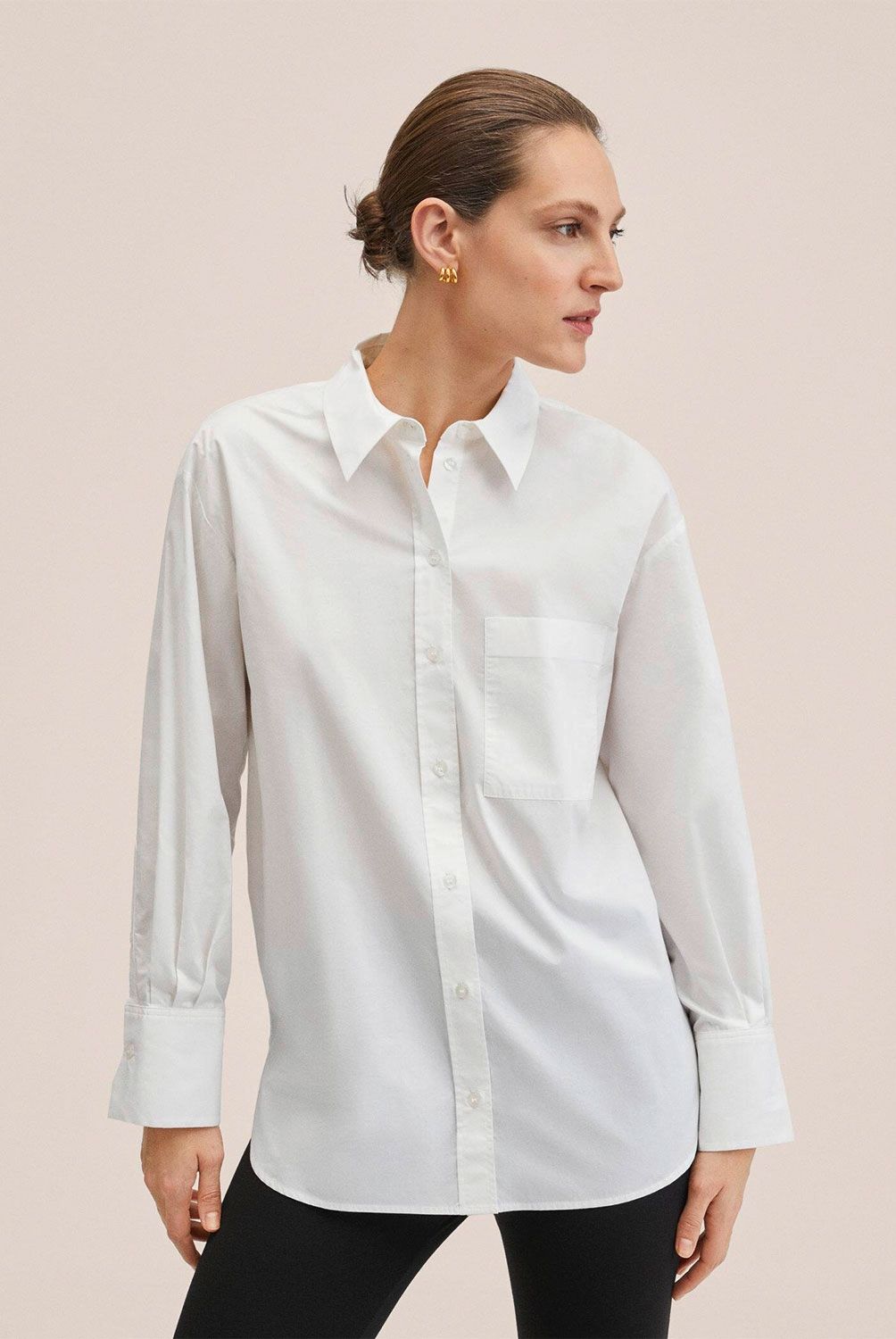 Mango - Mango Camisa Algodón Oversize Juanes Mujer