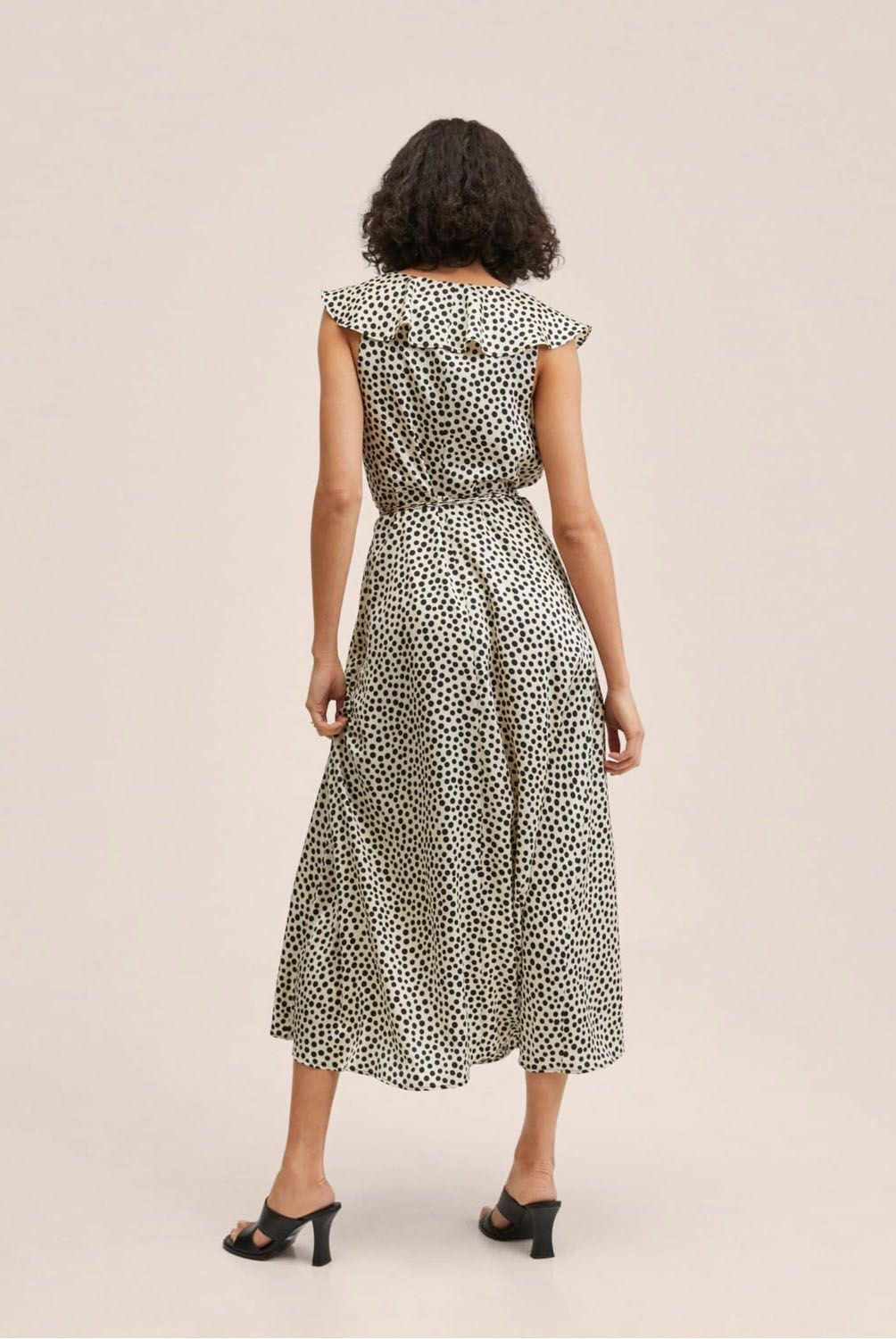 Mango - Mango Vestido Lunares Volantes Lola Mujer