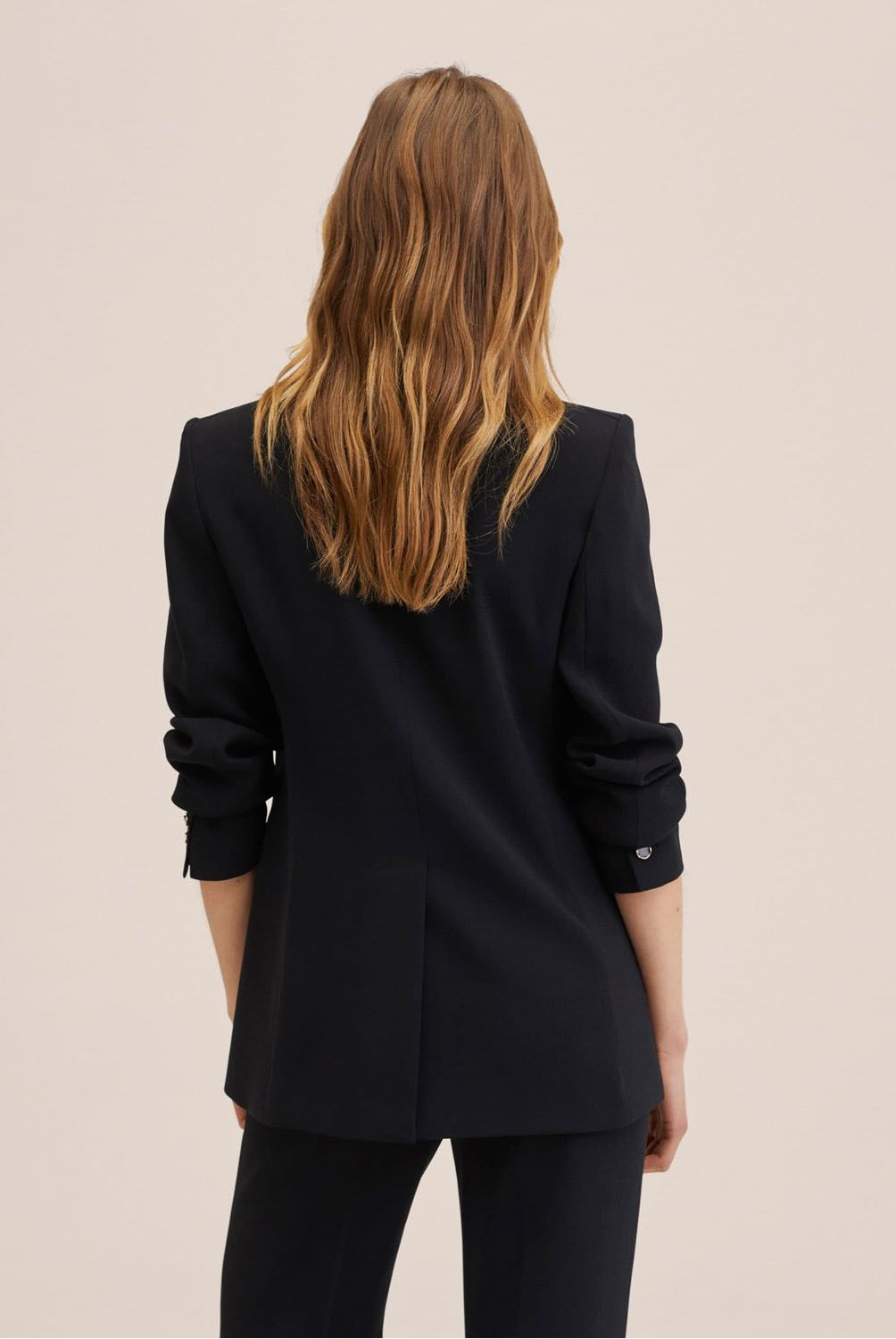MANGO - Mango Blazer Traje Doble Botonadura Iguana Mujer