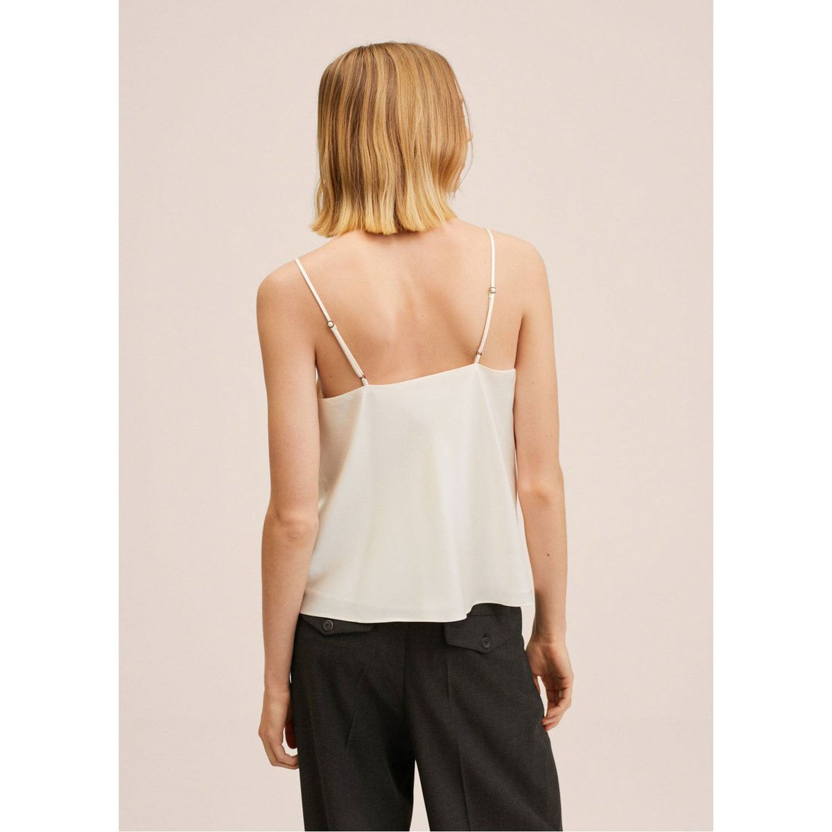 MANGO - Mango Top Lencero Satinado Gloria Mujer